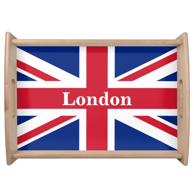 Union Jack London ~ British Flag  Serving Tray (Front)