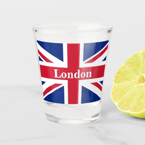 Union Jack London  British Flag Shot Glass
