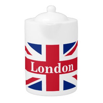 Union Jack London ~ British Flag  Teapot by SunshineDazzle at Zazzle
