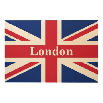 Union Jack London ~ British Flag Wood Wall Art by SunshineDazzle at Zazzle