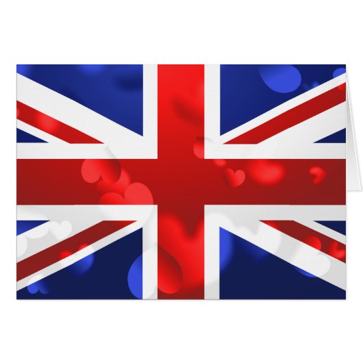 Union Jack Love Cards (Front Horizontal)