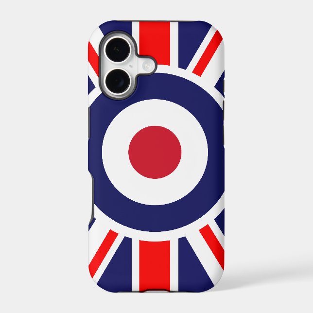 Union Jack Mods England Target Case-Mate iPhone Case (Back)