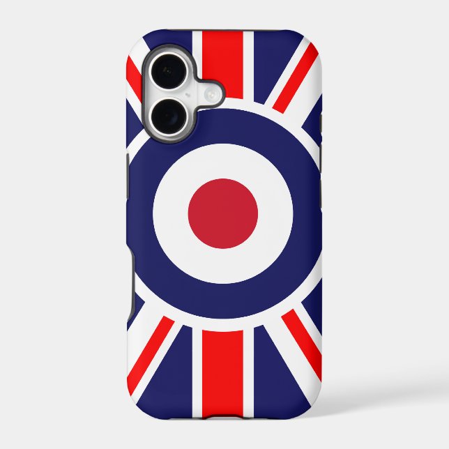 Union Jack Mods England Target Iphone Case (Back)