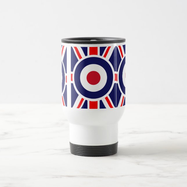 Union Jack Mods England Target Travel Mug (Center)
