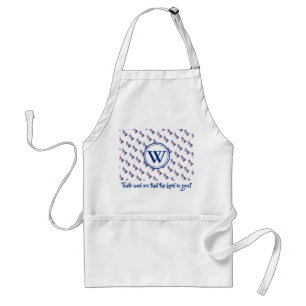 UNION JACK Monogram Taste and See Psalm 34:8 UK Adult Apron