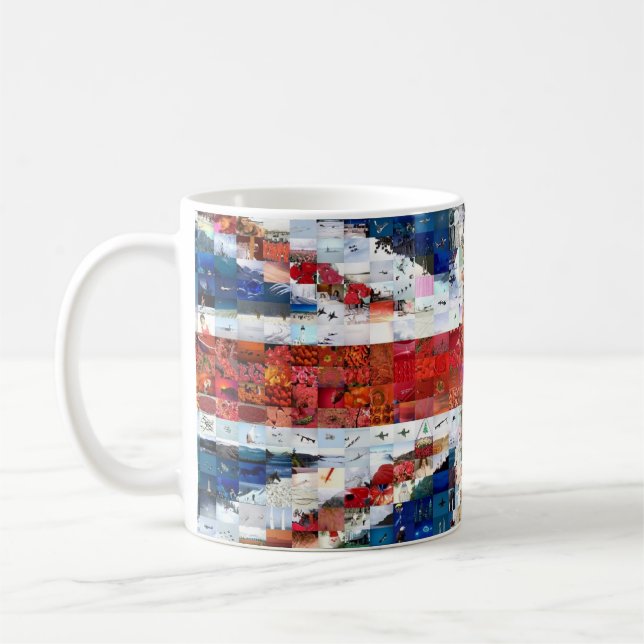 Union Jack Montage Coffee Mug (Left)