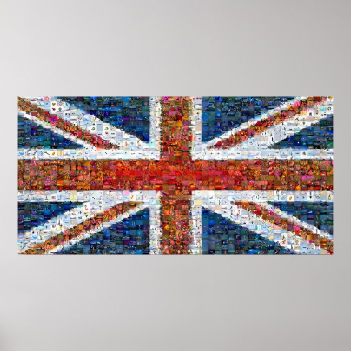 Union Jack Montage   Large Poster