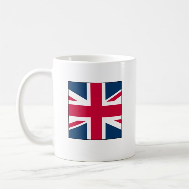 Union Jack Mug Small Square Design (Left)