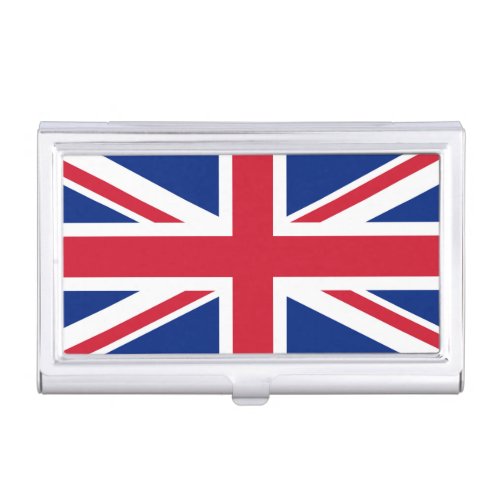 Union Jack National Flag of United Kingdom England Business Card Case