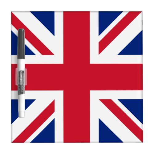 Union Jack National Flag of United Kingdom England Dry Erase Board