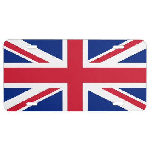 Union Jack National Flag of United Kingdom England License Plate