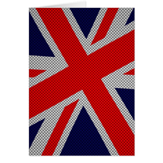 Union Jack on Carbon Fiber Style Print (Front)