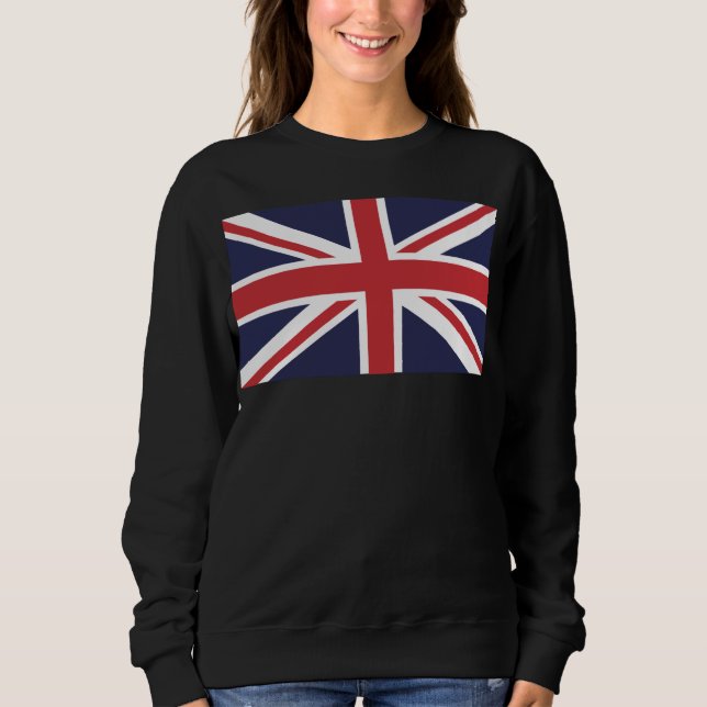 Union Jack or Union Flag, the national flag of the Sweatshirt (Front)