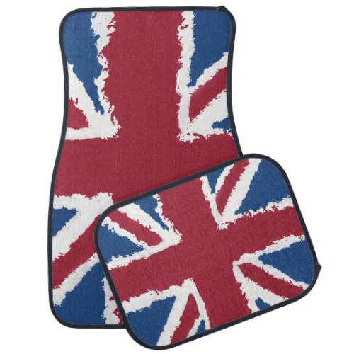 Union Jack Painted Artwork by Heva Weva  Car Floor Mat