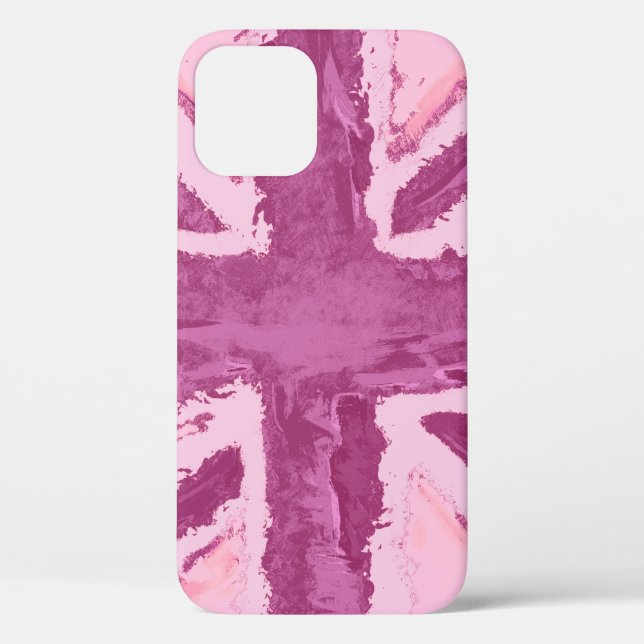 Union Jack Painted UK Art Plum Case-Mate iPhone Case (Back)