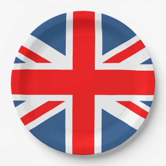 Union Jack Paper Plates (Front)