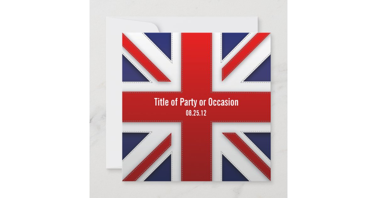 Union Jack Party Invitation / UK Party Invitation | Zazzle