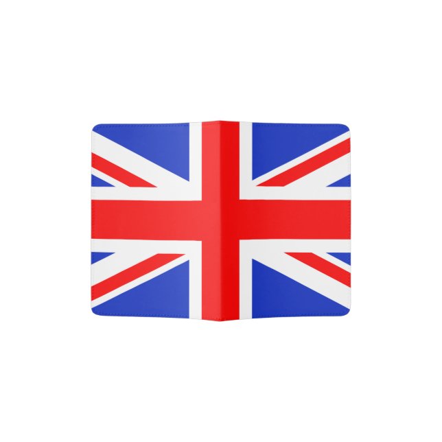 "UNION JACK" PASSPORT HOLDER (Opened)