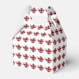 Union Jack Patriotic English Tea Kettle Favor Boxes