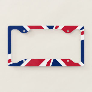 Union Jack pattern License Plate Frame