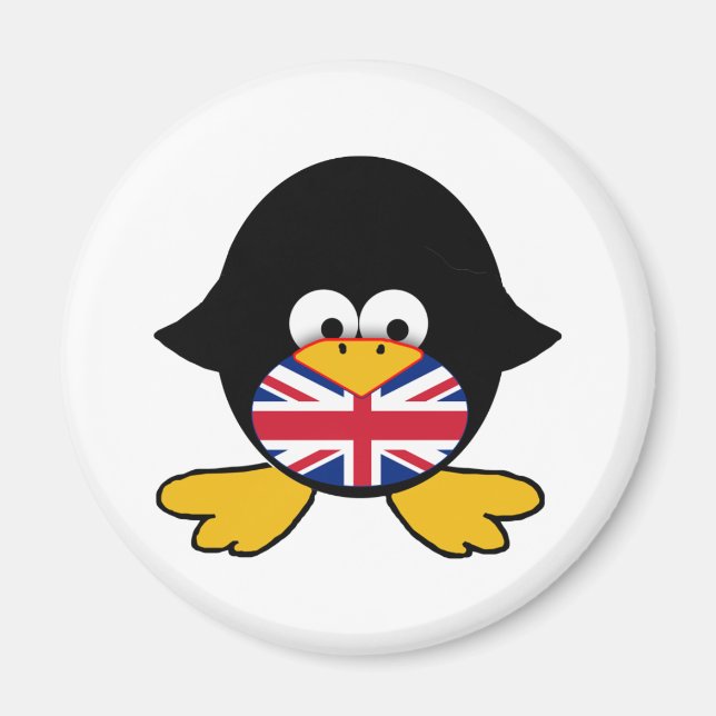 Union Jack Penguin Magnet (Front)