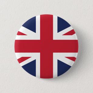 Union Jack Pinback Button