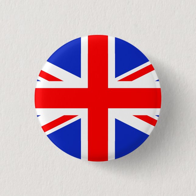 "UNION JACK" PINBACK BUTTON (Front)