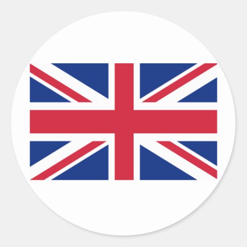 Union Jack Products and T shirts Classic Round Sticker