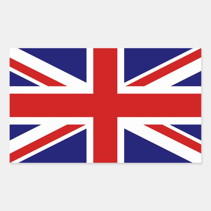 Union Jack Rectangle Sticker