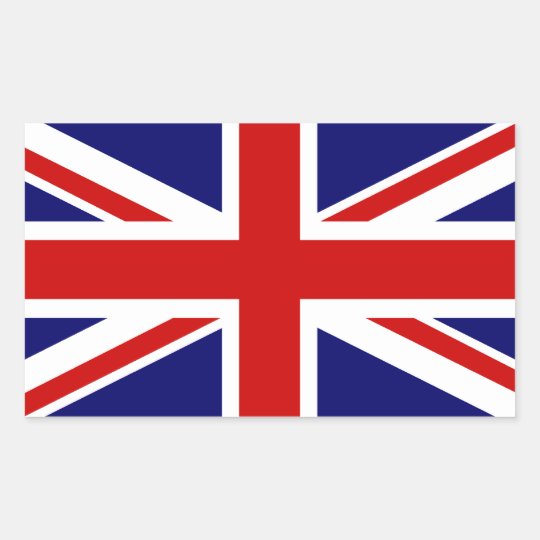 Union Jack Rectangular Sticker