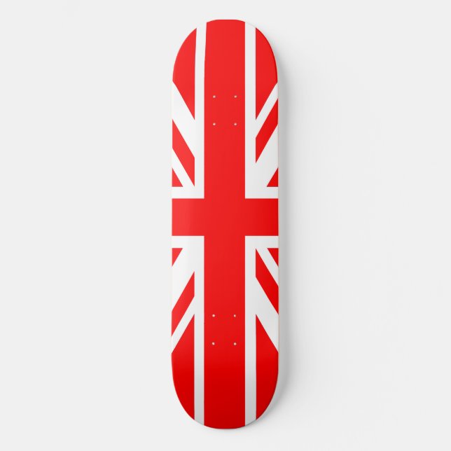 Union Jack Red Skateboard Deck (Front)