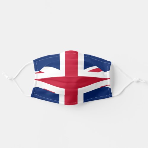 Union Jack Red White Blue Adult Cloth Face Mask