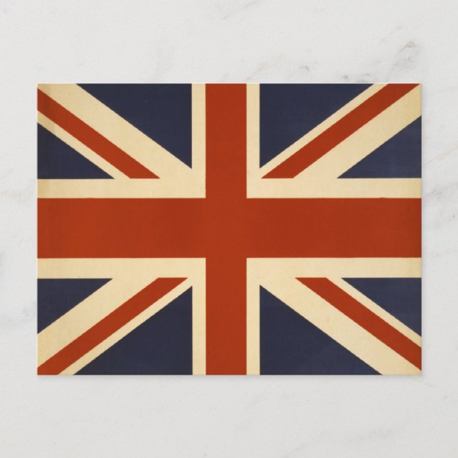 Union Jack Retro Postcard (Front)