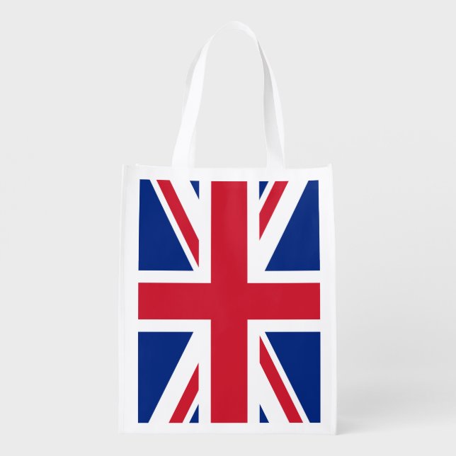 Union Jack Reusable Grocery Bag (Back)