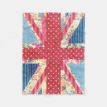 Union Jack | Shabby Chic Fleece Blanket