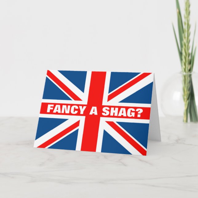 Union Jack shag Card (Front)