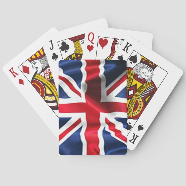 Union Jack Silky Poker Cards (Back)