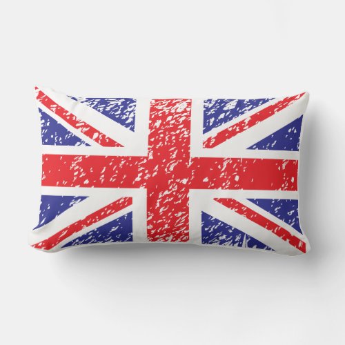 Union Jack Snowflake Lumbar Pillow