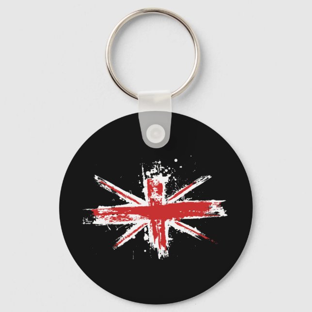 Union Jack Splatter Keychain (Front)