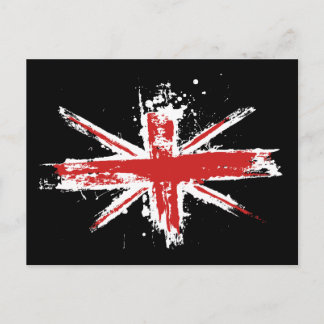 Union Jack Splatter Postcard