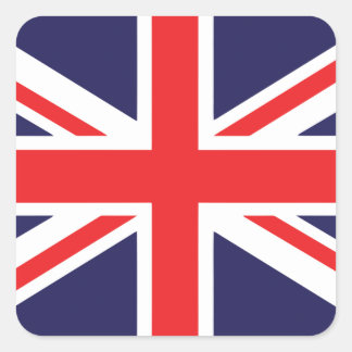 Union Jack Square Sticker