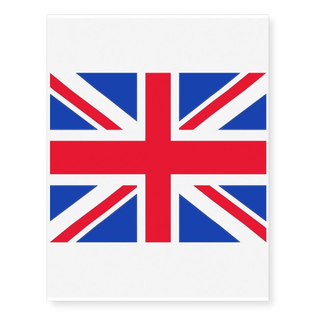 Union Jack Temporary Tattoos (Front)