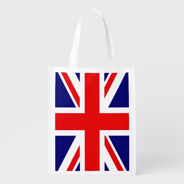 UNION JACK - THE BRITISH FLAG  London     Grocery Bag (Front)