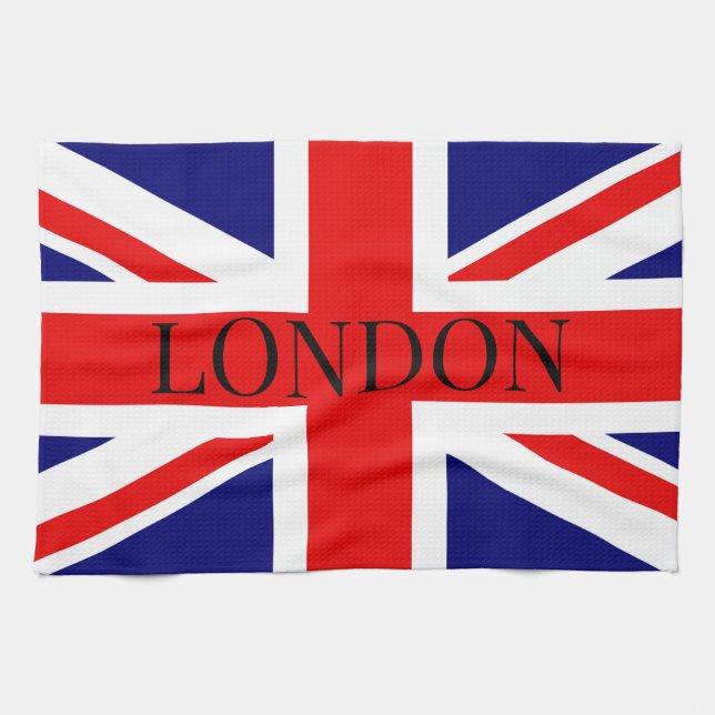 Union Jack the British Flag London   Kitchen Towel (Horizontal)