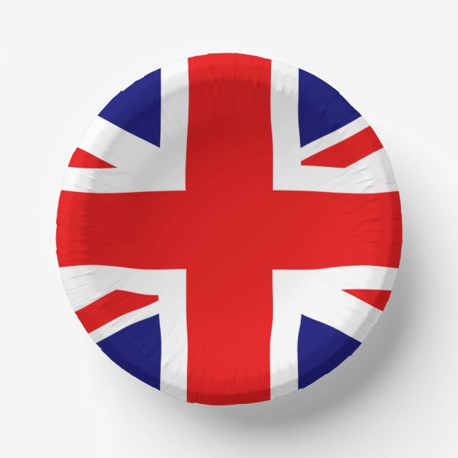 UNION JACK - THE BRITISH FLAG      PAPER BOWLS (Front)