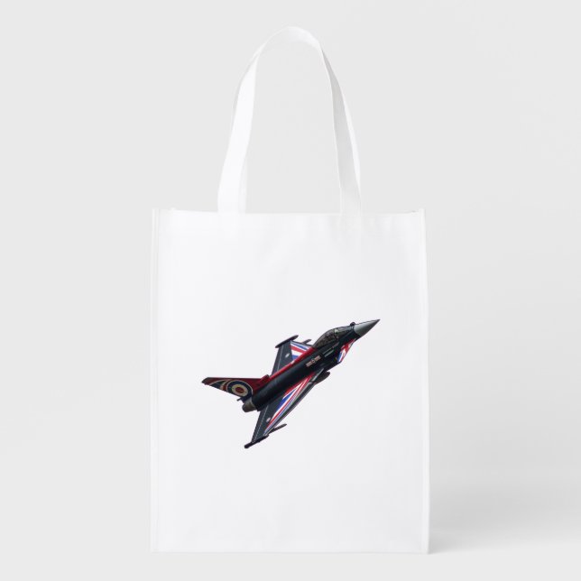 Union Jack Typhoon Grocery Bag (Front)