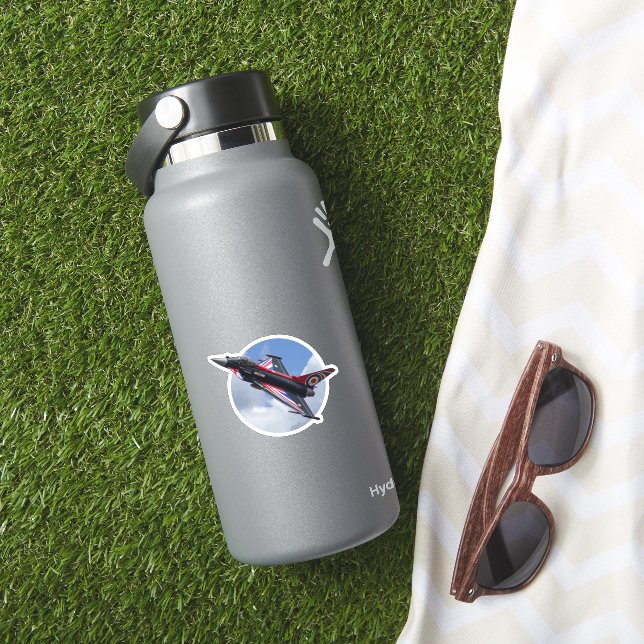 Union Jack Typhoon In The Clouds Sticker (HydroFlask Insitu)
