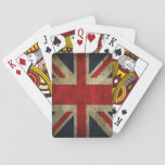 Union Jack Uk British Flag Faded Antique Playing Cards at Zazzle