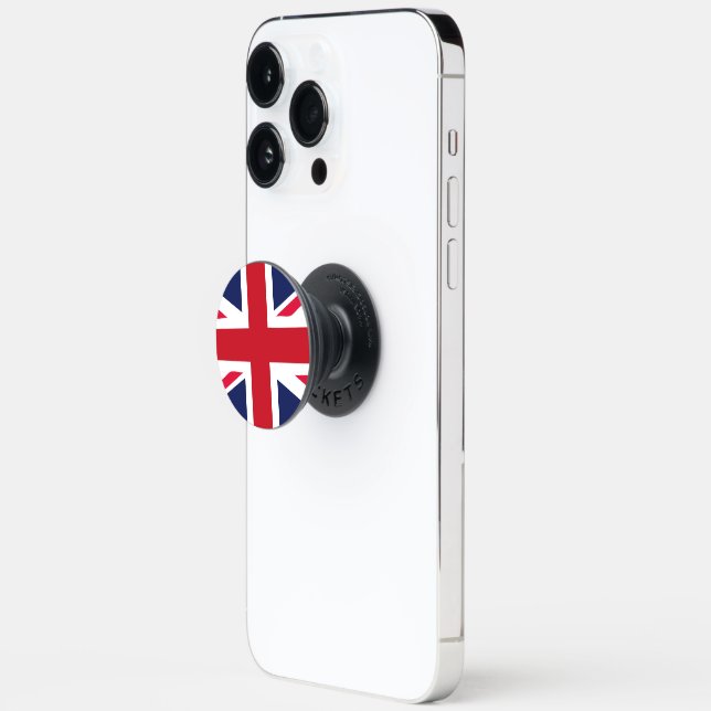 Union Jack UK flag design PopSocket (Open)