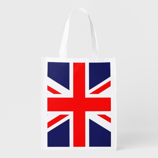 Union Jack - UK Flag Grocery Bag (Front)